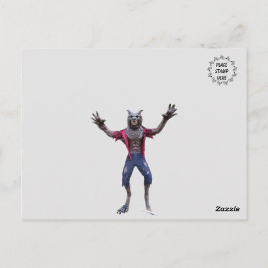 Weerwolf / Wolf Man Briefkaart (Achterkant)