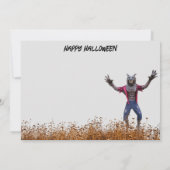Weerwolf / Wolf Man Briefkaart (Achterkant)