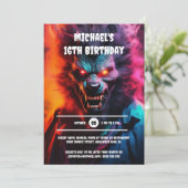 Weerwolf wolf man Halloween kostuum party voor vol Kaart (Staand voorkant)