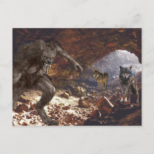 Weerwolf Wolf Pack Cave Briefkaart