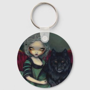 "Weerwolf: Zwart" Sleutelhanger