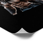 Weerwolfbewijs dat grootte Sticker doet Poster (Hoek)