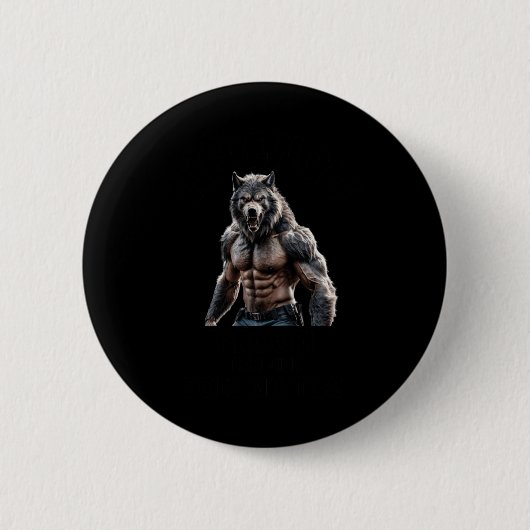 Weerwolfbewijs dat grootte Sticker doet Ronde Button 5,7 Cm (Voorkant)