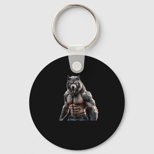 Weerwolfbewijs dat grootte Sticker doet Sleutelhanger (Voorkant)