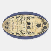 Weerwolfdrank Wolfsbane Ovale Sticker (Voorkant)