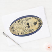 Weerwolfdrank Wolfsbane Ovale Sticker (Envelop)