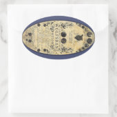 Weerwolfdrank Wolfsbane Ovale Sticker (Tas)