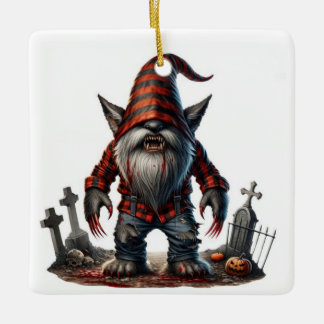 weerwolfgnoom keramisch ornament