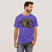 weerwolfkopdierwildlife grappig t-shirt (Voorkant volledig)