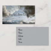 Weerwolken Stormy Sky Heavenly Cloudscape Visitekaartje (Voorkant / Achterkant)