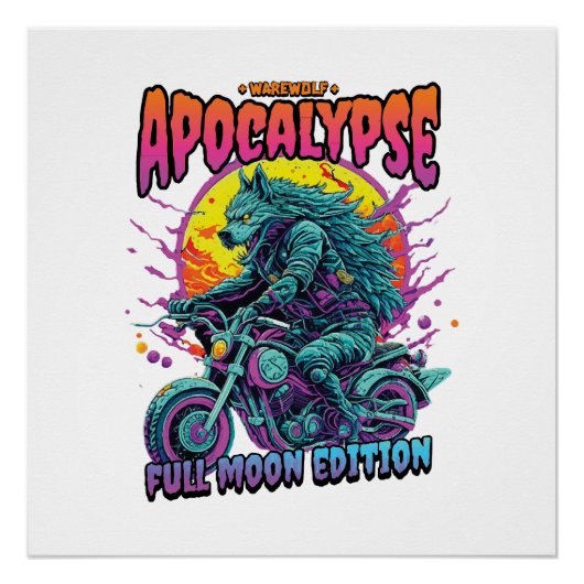 Weerwolven apocalyps perfect poster (Voorkant)