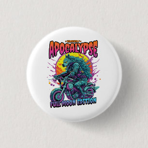 Weerwolven apocalyps ronde button 3,2 cm