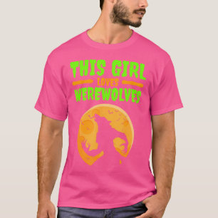 Weerwolven Halloween Weerwolf Howl Moon Girls Vrou T-shirt