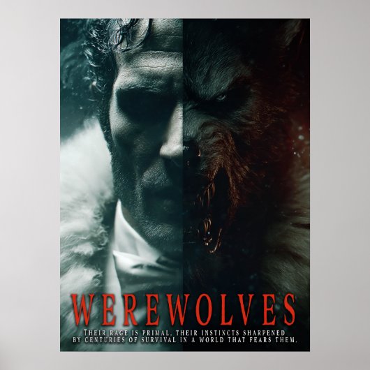 Weerwolven Poster Serie III (Voorkant)