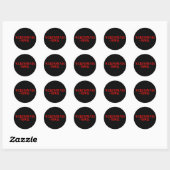 Weerwolven Rock Ronde Sticker (Vel)