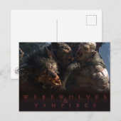 Weerwolven & Vampiers - De Strijd Briefkaart (Voorkant / Achterkant)