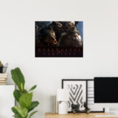 Weerwolven & Vampiers - De Strijd Poster (Thuiskantoor)