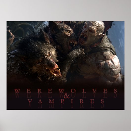 Weerwolven & Vampiers - De Strijd Poster (Voorkant)