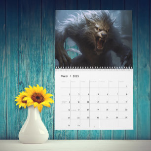 Weerwolven Wolf Lycan Dier Kalender