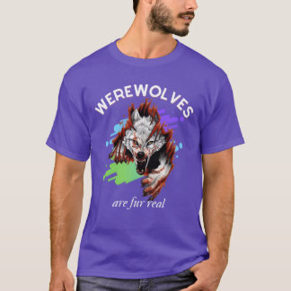 Weerwolven zijn echt bont jongen t-shirt
