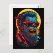 Weerwolven Zombie Briefkaart (Voorkant / Achterkant)