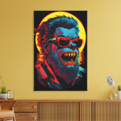 Weerwolven Zombie Canvas Afdruk (Insitu (Woonkamer))