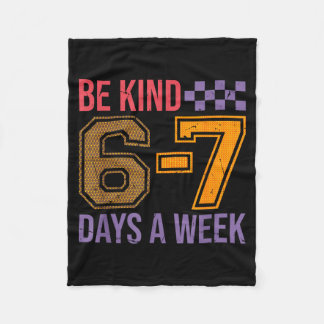 Wees aardig 6-7 minimalistische liefde zes zeven v fleece deken