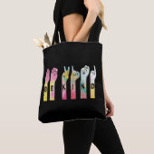 Wees aardig als ASL Alfabet American Sign Language Tote Bag (Dichtbij)