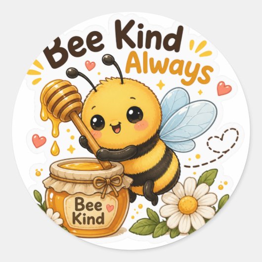 WEES AARDIG ALWAYS RONDE STICKER (Voorkant)