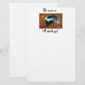 Wees aardig, anders stink ik je. briefpapier (Voorkant / Achterkant)