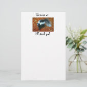 Wees aardig, anders stink ik je. briefpapier (Staand voorkant)