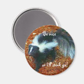 Wees aardig, anders stink ik je. magneet (Voorkant / Achterkant)