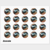 Wees aardig, anders stink ik je. ronde sticker (Vel)