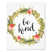 Wees aardig | Art Print Foto Afdruk (Voorkant)