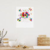 wees aardig autism bewustzijn poster (Keuken)