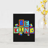 Wees Aardig Autisme Bewustzijn Asl Aardigheid Auti Kaart (Gele Bloem)