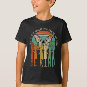Wees Aardig Autisme Bewustzijn Asl Moeder Leraar V T-shirt