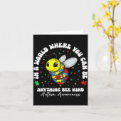 Wees aardig Autisme bewustzijn puzzel afbeelding m Kaart (Gele Bloem)