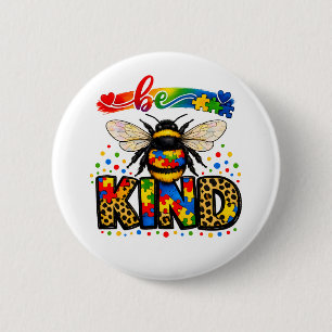 Wees Aardig Autisme Bewustzijn Ronde Button 5,7 Cm