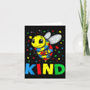 Wees aardig autismegerelateerde puzzelafbeelding m kaart