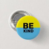 Wees aardig | Badge Ronde Button 3,2 Cm (Voorkant /achterkant)