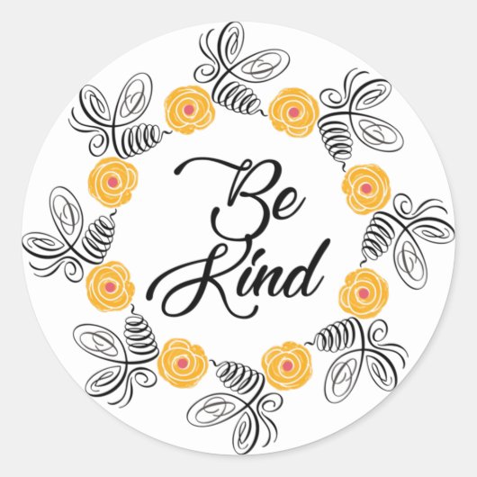 Wees Aardig Bijenkorf Sticker (Voorkant)