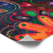 Wees aardig. Bloemen Kleurrijk Inspirivity Poster (Hoek)