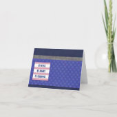 Wees aardig.  Brave 4 x 5,6 inch Kaart (Voorkant)