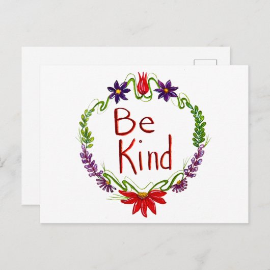 Wees aardig Briefkaart (Voorkant / Achterkant)