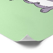 "Wees aardig" Bunny Poster (Hoek)