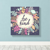 Wees aardig canvas afdruk (Insitu (Houten vloer))