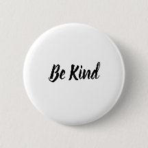 Wees aardig citaat Schattige typografie knop