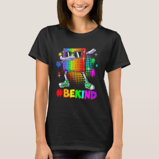 Wees Aardig Dabbing Pop Het Puzzelstuk Autisme Bew T-shirt