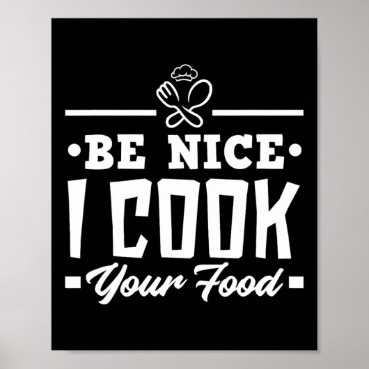 Wees aardig dat ik je voedsel koken. poster (Voorkant)